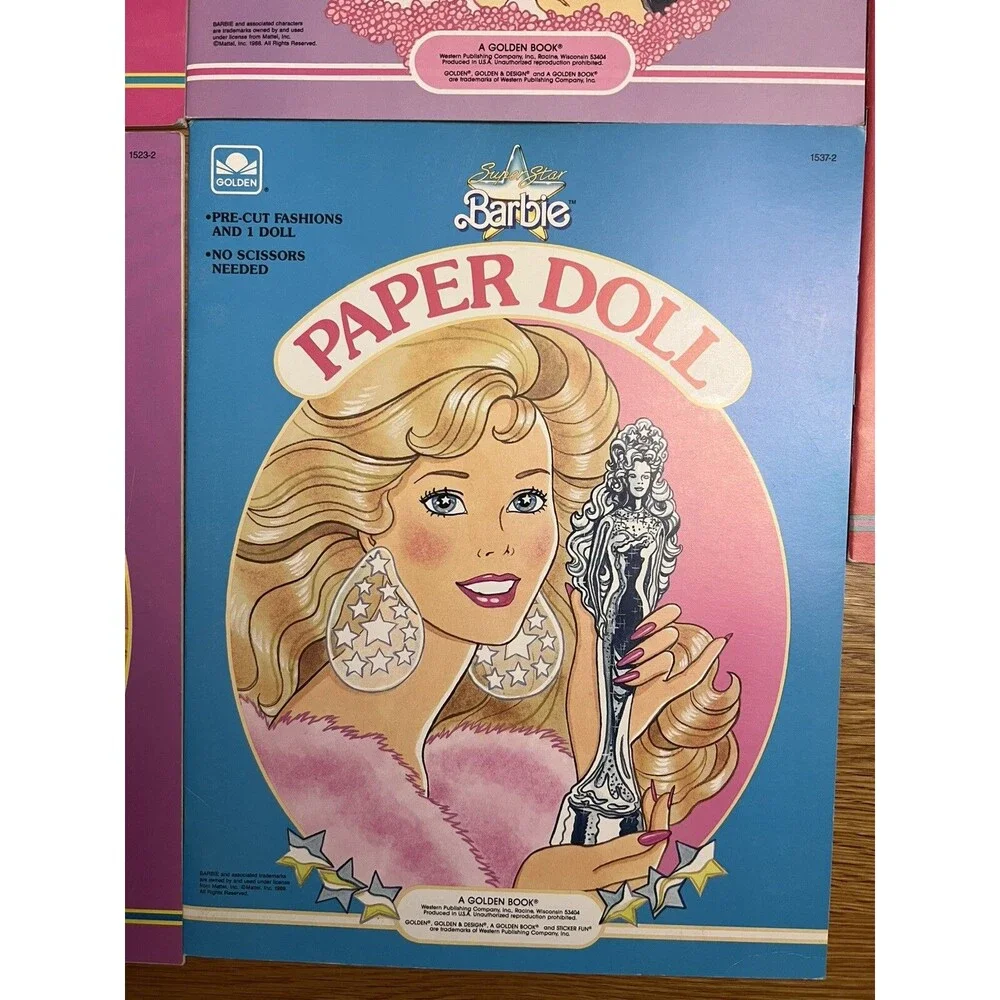 Vintage Barbie Paper Doll Lot of 5 Golden Book Lot - Picture 3 of 14